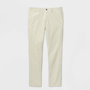 Goodfellow & Co Big & Tall Slim Fit Chino Pants  Ivory 40x36